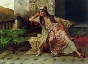 unknow artist Arab or Arabic people and life. Orientalism oil paintings 614 USA oil painting artist